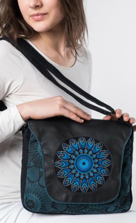Handtasche Michaela Gautam Sarkala mit Kunstleder Petrol