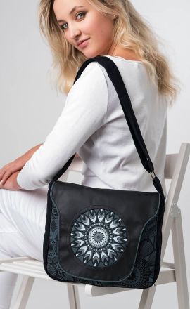 Handtasche Michaela Gautam Sarkala mit Kunstleder Grau