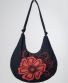 Handtasche Michaela Gautam Moon Schwarz-rot