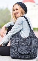 Handtasche Michaela Gautam Maxi Schwarz-grau