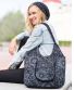 Handtasche Michaela Gautam Maxi Schwarz-grau