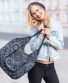 Handtasche Michaela Gautam Maxi Schwarz-grau