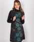 Kleid Michaela Gautam Lalita Schwarz mit Orange und Mintgrün