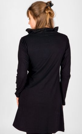 Kleid Michaela Gautam Lalita Schwarz mit Orange und Mintgrün