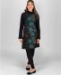 Kleid Michaela Gautam Lalita Schwarz mit Orange und Mintgrün
