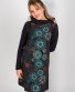Kleid Michaela Gautam Lalita Schwarz mit Orange und Mintgrün