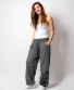 Damenhose Purano aus leichter Baumwolle Grau