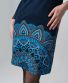 Kleid Michaela Gautam Luga mit Stickerei Navy