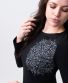 Kleid Michaela Gautam Kadhya mit gesticktem Mandala Schwarz