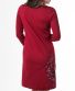 Kleid Michaela Gautam Kadhya mit gesticktem Mandala Bordeaux