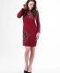 Kleid Michaela Gautam Kadhya mit gesticktem Mandala Bordeaux