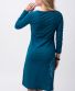 Kleid Michaela Gautam Kadhya mit gesticktem Mandala Petrol