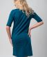 Kleid Michaela Gautam Narami mit Stickereien Türkis