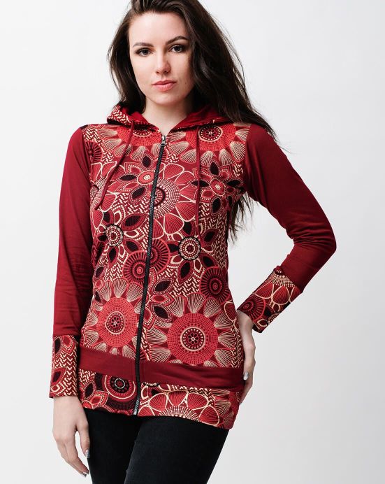 Kapuzenjacke Michaela Gautam Rata Bordeaux