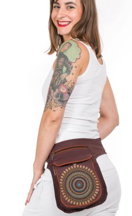 Hüfttasche Purano braunes Mandala