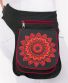 Hüfttasche Purano Schwarz mit rotem Mandala