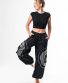 Schwarz-graue Baggy-Cargo-Hose Michaela Gautam