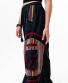 Schwarz-bordeaux Baggy-Cargo-Hose Michaela Gautam