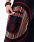 Schwarz-bordeaux Baggy-Cargo-Hose Michaela Gautam