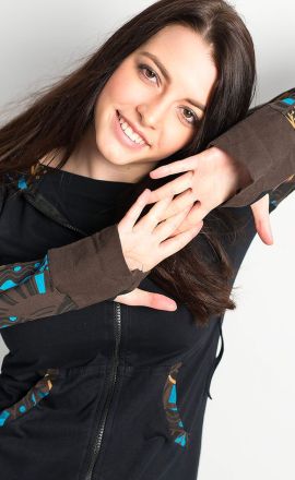 Kapuzenjacke Michaela Gautam Apach Kastanienbraun