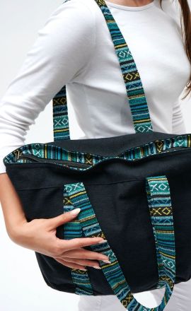 Handtasche Michaela Gautam Kapasa Schwarz-petrol