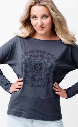 Leichtes Sweatshirt Michaela Gautam Rhamri Grau