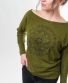 Leichtes Sweatshirt Michaela Gautam Rhamri Khaki