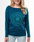 Leichtes Sweatshirt Michaela Gautam Rhamri Petrol