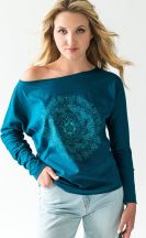 Leichtes Sweatshirt Michaela Gautam Rhamri Petrol