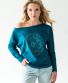 Leichtes Sweatshirt Michaela Gautam Rhamri Petrol