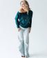 Leichtes Sweatshirt Michaela Gautam Rhamri Petrol
