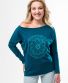Leichtes Sweatshirt Michaela Gautam Rhamri Petrol