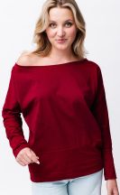 Leichtes Sweatshirt Michaela Gautam Puri Bordeaux
