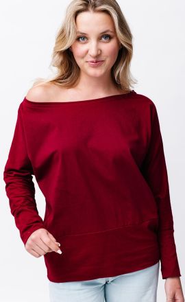 Leichtes Sweatshirt Michaela Gautam Puri Bordeaux