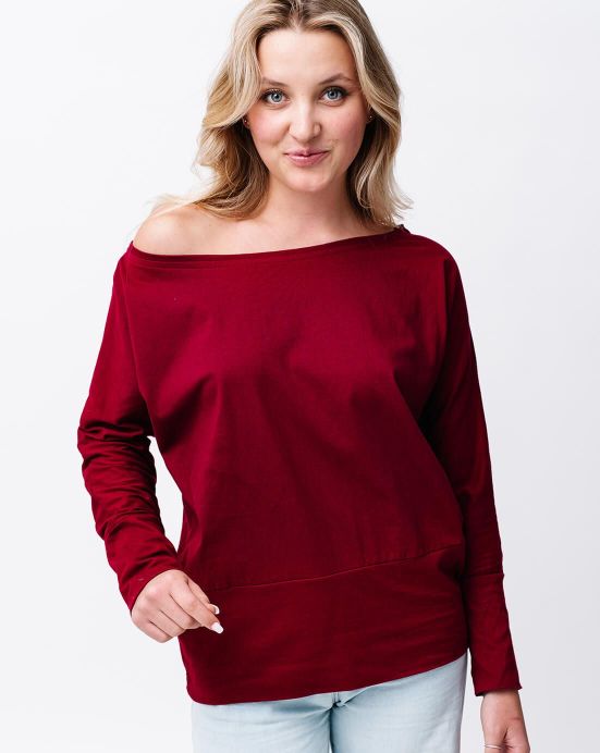 Leichtes Sweatshirt Michaela Gautam Puri Bordeaux
