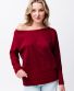 Leichtes Sweatshirt Michaela Gautam Puri Bordeaux