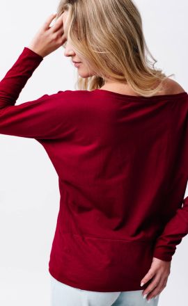 Leichtes Sweatshirt Michaela Gautam Puri Bordeaux