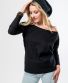 Leichtes Sweatshirt Michaela Gautam Puri Schwarz