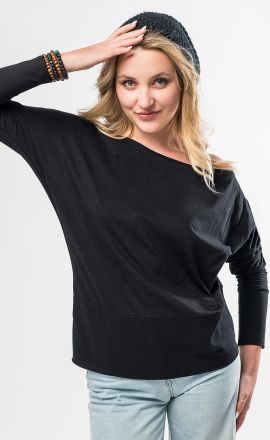 Leichtes Sweatshirt Michaela Gautam Puri Schwarz