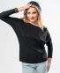 Leichtes Sweatshirt Michaela Gautam Puri Schwarz