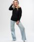Leichtes Sweatshirt Michaela Gautam Puri Schwarz