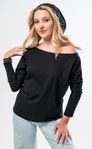 Leichtes Sweatshirt Michaela Gautam Puri Schwarz