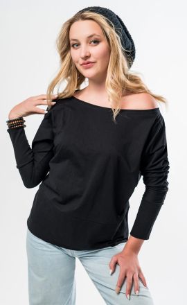 Leichtes Sweatshirt Michaela Gautam Puri Schwarz