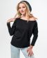Leichtes Sweatshirt Michaela Gautam Puri Schwarz