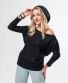 Leichtes Sweatshirt Michaela Gautam Puri Schwarz